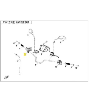 ΔΙΑΚΟΠΤΗΣ ΤΙΜΟΝΙΟΥ ΔΕΞΙΟΣ ΔΙΑΦΟΡΙΚΩΝ CFMOTO CFORCE 450/520 ΗΛΕΚΤΡΙΚΑ