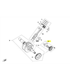 BALANCE SHAFT ASSY CFMOTO CFORCE 450 MARK B, MATCHED WITH MARK A