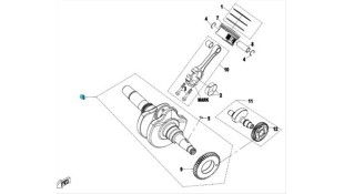 CRANKSHAFT ASSY CFMOTO CFORCE 450 MARK A WITH MARK B BALANCER