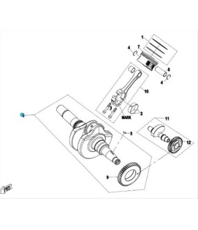 CRANKSHAFT ASSY CFMOTO CFORCE 450 MARK A MATCHED WITH MARK B BLANCER