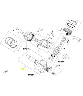 CRANKSHAFT ASSY CFMOTO CFORCE 850 GROUP A