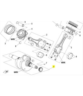 CRANKSHAFT ASSY CFMOTO CFORCE/UFORCE/ZFORCE 1000 GROUP A