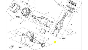 CRANKSHAFT ASSY CFMOTO CFORCE/UFORCE/ZFORCE 1000 GROUP A
