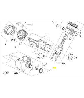 CRANKSHAFT ASSY CFMOTO CFORCE/UFORCE/ZFORCE 1000