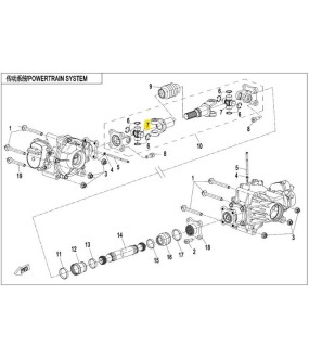 ΣΤΑΥΡΟΣ ΔΙΑΦΟΡΙΚΟΥ ΕΜΠΡΟΣ ΠΙΣΩ CFMOTO CFORCE