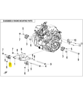 ΒΑΣΗ ΜΗΧΑΝΗΣ CFMOTO CFORCE 450/520 GEN2 ΑΝΤΑΛΛΑΚΤΙΚΑ