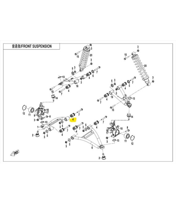 ΣΥΝΕΜΠΛΟΚ ΨΑΛΙΔΙΟΥ CFMOTO CFORCE ΑΝΤΑΛΛΑΚΤΙΚΑ ΣΥΝΕΜΠΛΟΚ ΨΑΛΙΔΙΟΥ CFMOTO CFORCE