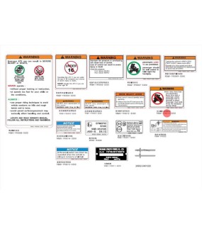 ΠΡΟΕΙΔΟΠΟΙΗΤΙΚΟ ΑΥΤΟΚΟΛΛΗΤΟ ΑΣΦΑΛΕΙΑΣ CFMOTO CFORCE 450/520/625