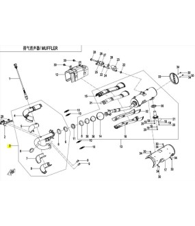 ΛΑΙΜΟΣ ΕΞΑΤΜΙΣΗΣ CFMOTO CFORCE 520