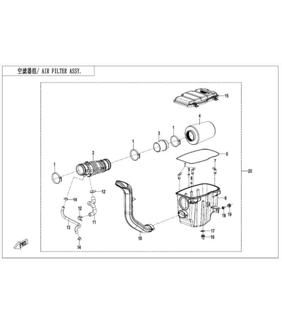 ΦΙΛΤΡΟ ΑΕΡΟΣ CFMOTO CFORCE ΑΝΤΑΛΛΑΚΤΙΚΑ ΦΙΛΤΡΟ ΑΕΡΟΣ CFMOTO CFORCE