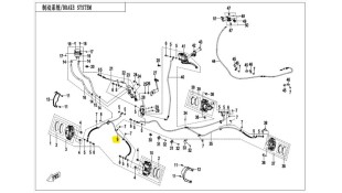 ΣΩΛΗΝΑΚΙ ΦΡΕΝΩΝ CFMOTO CFORCE 450/520 ΑΠΟ ΚΑΤΑΝΕΜΗΤΗ ΣΕ ΔΑΓΚΑΝΕΣ ΑΝΤΑΛΛΑΚΤΙΚΑ