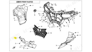 ΠΡΟΣΤΕΥΤΙΚΗ ΠΟΔΙΑ ΕΜΠΡΟΣ ΚΑΤΩ CFMOTO CFORCE 450/520