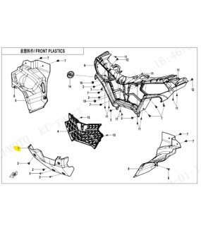 ΠΡΟΣΤΕΥΤΙΚΗ ΠΟΔΙΑ ΕΜΠΡΟΣ ΚΑΤΩ CFMOTO CFORCE 450/520 ΑΝΤΑΛΛΑΚΤΙΚΑ