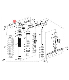 ΑΜΟΡΤΙΣΕΡ ΕΜΠΡΟΣΘΙΟ CFMOTO CFORCE 850/1000 CRYSTAL ORANGE