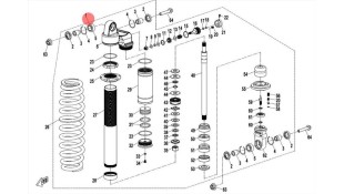 ΑΜΟΡΤΙΣΕΡ ΕΜΠΡΟΣΘΙΟ CFMOTO CFORCE 850/1000 CRYSTAL ORANGE