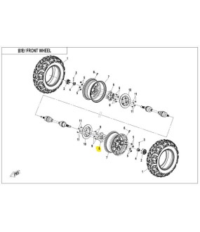 ΑΚΡΟ ΤΡΟΧΟΥ ΜΟΥΑΓΙΕ CFMOTO CFORCE