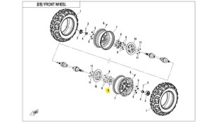 ΑΚΡΟ ΤΡΟΧΟΥ ΜΟΥΑΓΙΕ CFMOTO CFORCE