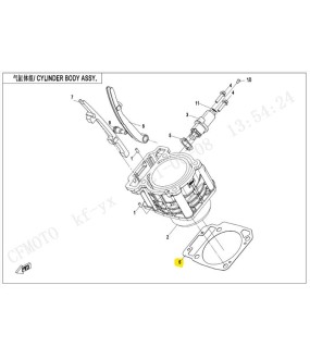 ΦΛΑΝΤΖΑ ΒΑΣΕΩΣ ΚΥΛΙΝΔΡΟΥ CFMOTO ΑΝΤΑΛΛΑΚΤΙΚΑ ΦΛΑΝΤΖΑ ΒΑΣΕΩΣ ΚΥΛΙΝΔΡΟΥ CFMOTO