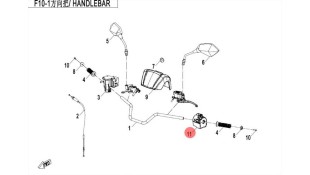 ΔΙΑΚΟΠΤΗΣ ΤΙΜΟΝΙΟΥ ΑΡΙΣΤΕΡΟΣ CFMOTO CFORCE 450/520 ΗΛΕΚΤΡΙΚΑ