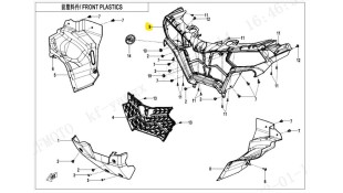 ΠΑΝΕΛ ΦΑΝΟΥ ΕΜΠΡΟΣ CFMOTO CFORCE 450/520 ΑΝΤΑΛΛΑΚΤΙΚΑ