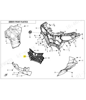 ΚΕΝΤΡΙΚΗ ΓΡΙΛΙΑ CFMOTO CFORCE450/520 ΑΝΤΑΛΛΑΚΤΙΚΑ