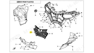 ΚΕΝΤΡΙΚΗ ΓΡΙΛΙΑ CFMOTO CFORCE450/520