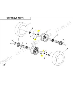 ΜΠΟΥΛΟΝΙ ΤΡΟΧΟΥ CFMOTO ΑΝΤΑΛΛΑΚΤΙΚΑ ΜΠΟΥΛΟΝΙ ΤΡΟΧΟΥ CFMOTO
