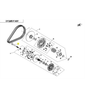 ΒΙΔΑ ΤΡΟΧΑΛΙΑΣ ΕΜΠΡΟΣ CFMOTO CFORCE/UFORCE 450/520/625/850/1000 ΑΝΤΑΛΛΑΚΤΙΚΑ