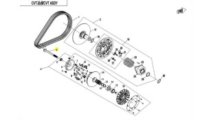 ΒΙΔΑ ΤΡΟΧΑΛΙΑΣ ΕΜΠΡΟΣ CFMOTO CFORCE/UFORCE 450/520/625/850/1000 ΑΝΤΑΛΛΑΚΤΙΚΑ