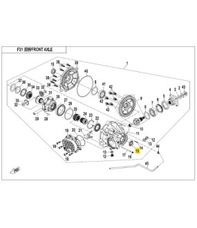 ΤΣΙΜΟΥΧΑ ΔΙΑΦΟΡΙΚΟΥ ΕΜΠΡΟΣ 24x38x8 CFMOTO CFORCE/UFORCE 450/520/625/850/1000