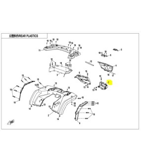 ΠΑΝΕΛ ΟΠΙΣΘΙΟΥ ΦΑΝΟΥ ΑΡΙΣΤΕΡΟ CFMOTO CFORCE 850/1000 ΑΝΤΑΛΛΑΚΤΙΚΑ