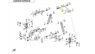 ΨΑΛΙΔΙ ΟΠΙΣΘΙΟ ΑΡΙΣΤΕΡΟ ΠΑΝΩ CFMOTO CFORCE 450/520