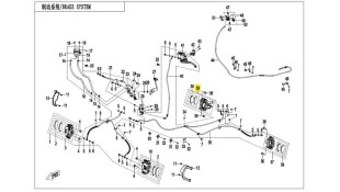 ΔΑΓΚΑΝΑ ΦΡΕΝΟΥ ΠΙΣΩ ΔΕΞΙΑ ΧΕΙΡΟΓΡΕΝΟΥ CFMOTO CFORCE 450/520