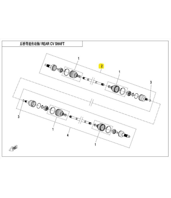 ΠΙΣΩ ΔΕΞΙ ΗΜΙΑΞΟΝΙΟ CFMOTO CFORCE 450/520 ΑΝΤΑΛΛΑΚΤΙΚΑ ΠΙΣΩ ΔΕΞΙ ΗΜΙΑΞΟΝΙΟ CFMOTO CFORCE 450/520