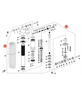REAR SHOCK ABSORBER CFMOTO CFORCE 850/1000 BLACK
