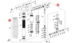REAR SHOCK ABSORBER CFMOTO CFORCE 850/1000 BLACK