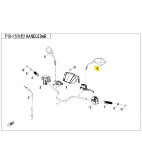 ΚΑΘΡΕΠΤΗΣ ΑΡΙΣΤΕΡΟΣ CFMOTO CFORCE