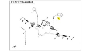 ΚΑΘΡΕΠΤΗΣ ΑΡΙΣΤΕΡΟΣ CFMOTO CFORCE