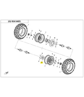 ΑΚΡΟ ΤΡΟΧΟΥ ΠΙΣΩ ΜΟΥΑΓΙΕ CFMOTO CFORCE
