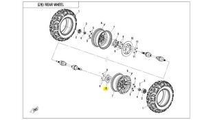 ΑΚΡΟ ΤΡΟΧΟΥ ΠΙΣΩ ΜΟΥΑΓΙΕ CFMOTO CFORCE