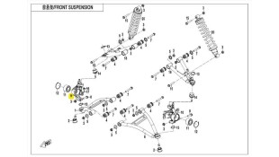 ΑΚΡΟ ΔΕΞΙΟ ΜΟΥΑΓΙΕ CFMOTO CFORCE 450/520