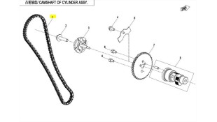 TIMING CHAIN CFMOTO CFORCE/UFORCE 500/520/625