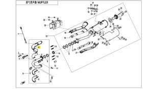 ΚΑΛΥΜΜΑ ΕΞΑΤΜΙΣΗΣ ΠΑΝΩ ΕΜΠΡΟΣ CFMOTO CFORCE 450/520/625 ΑΝΤΑΛΛΑΚΤΙΚΑ