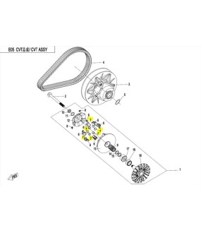 ΜΠΙΛΙΕΣ-ΒΑΡΙΔΙΑ ΒΑΡΙΑΤΟΡ 18g CFMOTO CFORCE 450 ΑΝΤΑΛΛΑΚΤΙΚΑ