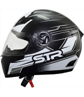 STR FF BULLET MATT BLACK WHITE XL