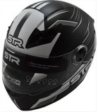 STR FF BULLET MATT BLACK WHITE XL