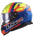 LS2 FF800 STORM SALVADOR GLOSS BLUE ORANGE NEON XL