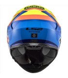 LS2 FF800 STORM SALVADOR GLOSS BLUE ORANGE NEON XL
