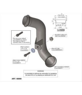 LINK PIPE LEOVINCE KTM/CFMOTO/HUSQVARNA ΑΝΤΑΛΛΑΚΤΙΚΑ