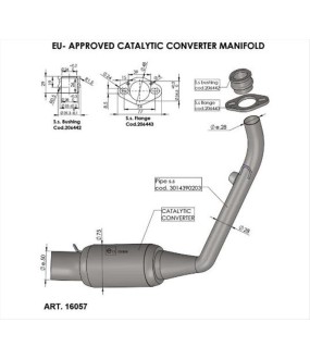 ΛΑΙΜΟΙ ΕΞΑΤΜΙΣΗΣ LEOVINCE HONDA CB125R CAFE ΑΝΤΑΛΛΑΚΤΙΚΑ